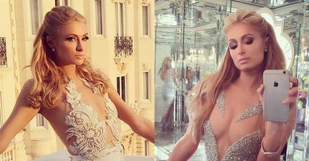 Paris Hilton dorysowuje sobie piersi... (ZDJĘCIA)