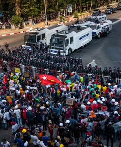 Birma. Policja pacyfikuje demonstrantów. Są ranni, kobieta w stanie krytycznym