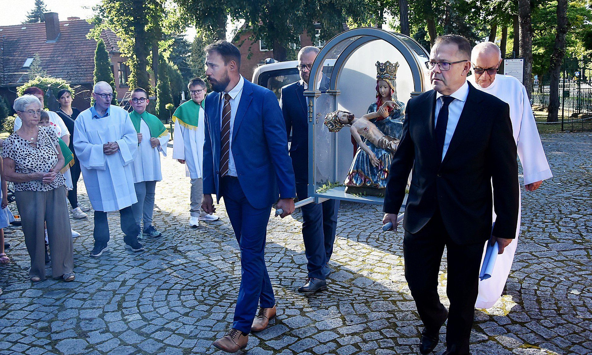 Przywitanie Piety Skrzatuskiej w parafii pw. św. Stanisława Kostki w Pile
