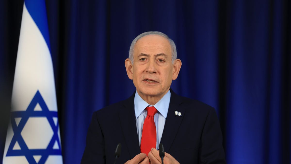 Israeli Prime Minister Benjamin Netanyahu speaks during a press conference in Jerusalem, 19 March 2026, amid the US-Israel conflict with Iran. EPA/RONEN ZVULUN / POOL Dostawca: PAP/EPA.