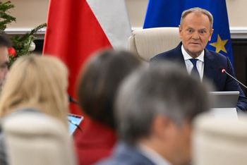 "Mało się nie popłakałem". Tusk nie wyłączył mikrofonu