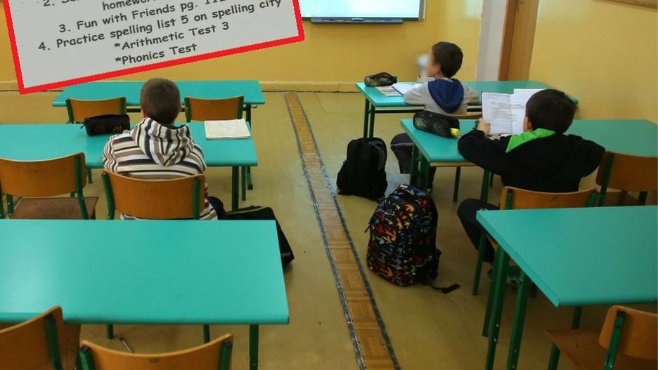 Nietypowa praca domowa. Rodzice zawiadomili policję