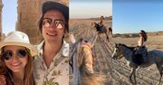 Julia Wieniawa i Nikodem Rozbicki jeżdżą konno po egipskiej pustyni. Romantycznie? (ZDJĘCIA)