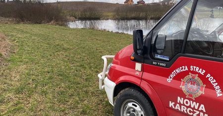 Tragedia w Skrzydłowie. Ze stawu wyłowiono ciało mężczyzny