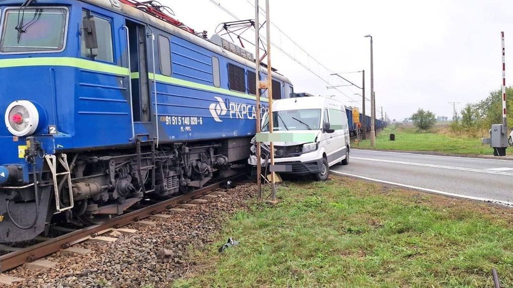 Kierowca miał dużo szczęścia