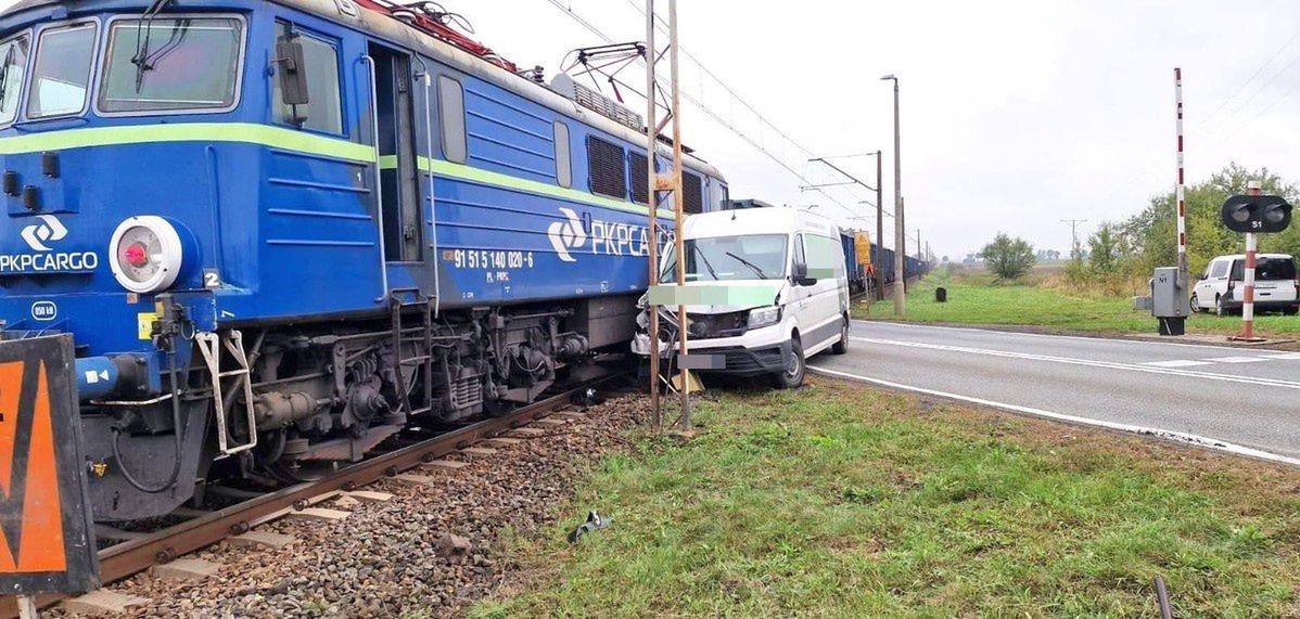 Kierowca miał dużo szczęścia