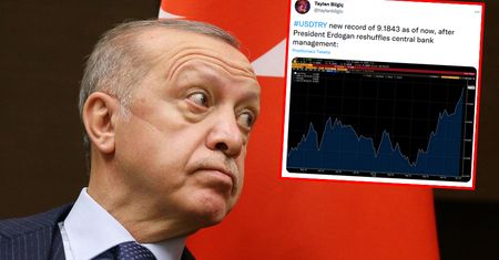 Kryzys walutowy w Turcji. Prezydent Erdogan jedną decyzją uderzył w lirę