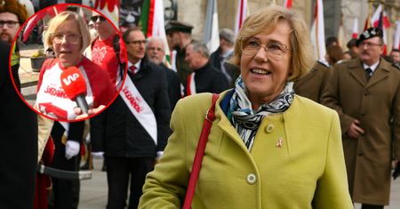 Barbara Nowak na proteście. Takich słów użyła była kurator oświaty