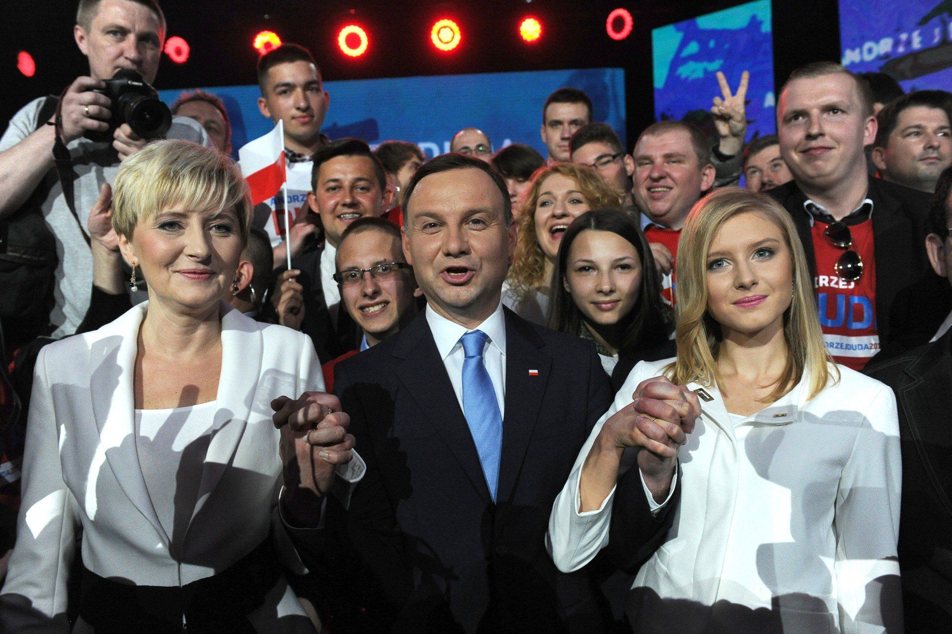 Kinga Duda z rodzicami