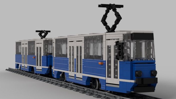 Model tramwaju, który może stać się oficjalnym zestawem klocków.