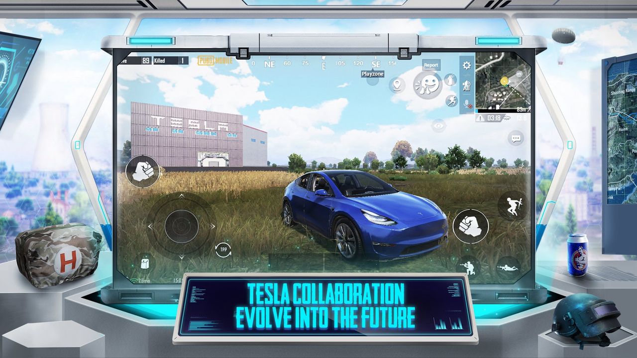 Tesla w PUBG Mobile