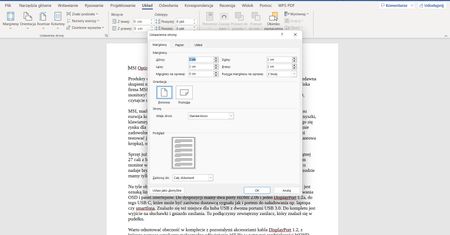 Microsoft Word: jak ustawić marginesy?