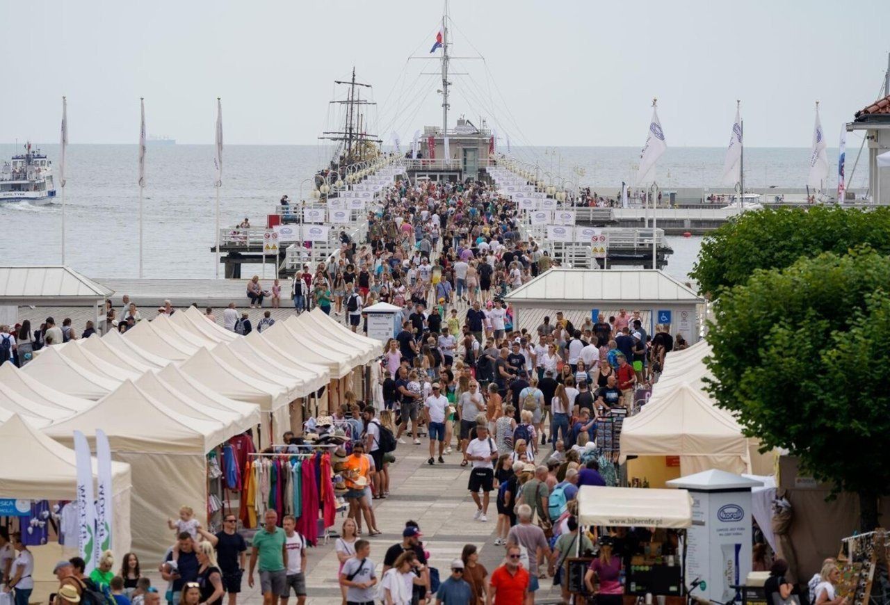 Sopot: Oblężenie molo. Takich tłumów w sezonie jeszcze nie było