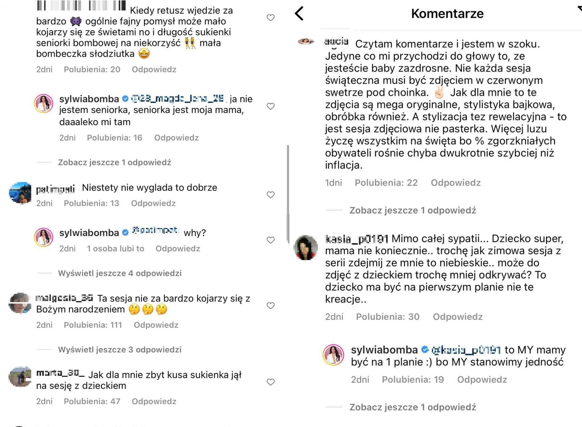 Sylwia Bomba komentarze