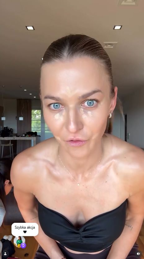 Magdalena Pieczonka zrobiła makijaż Annie Lewandowskiej