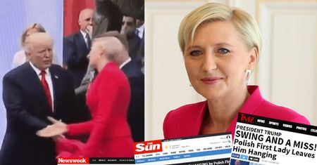 Zagraniczne media wyśmiewają wpadkę Agaty Dudy! Prezydent na Twitterze: "Walczmy z fake newsami!"