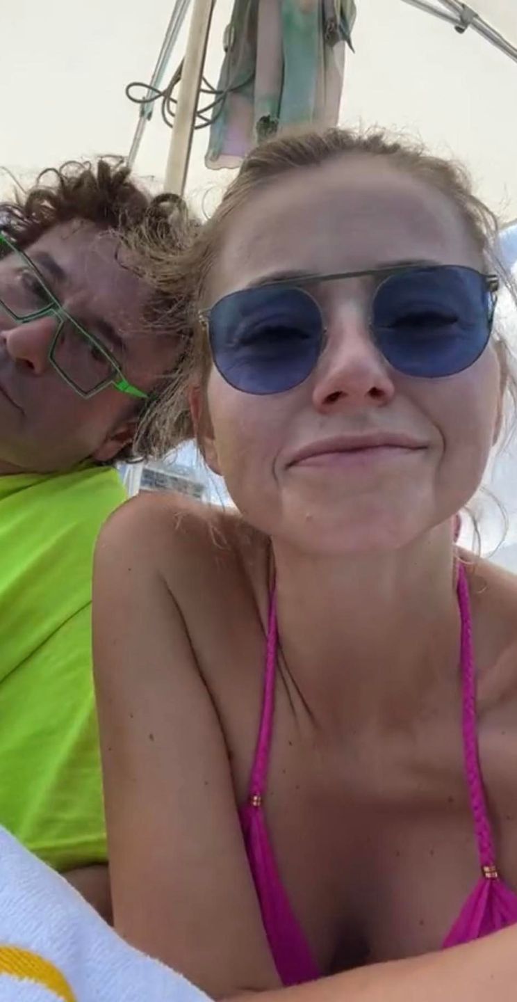 Agata Rubik z rodziną