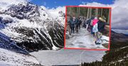Tak wybrali się zimą nad Morskie Oko. Wideo wzbudziło sensację