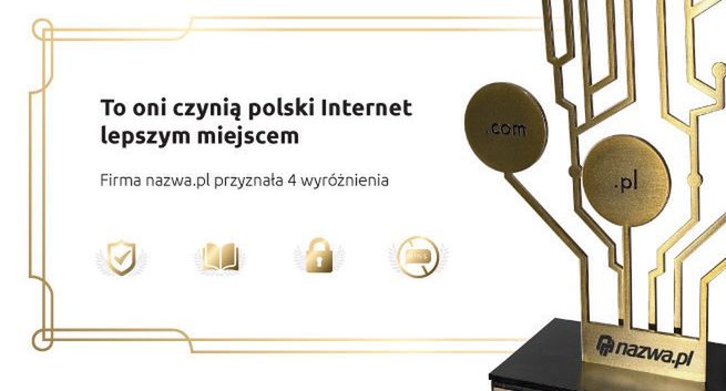 To oni czynią polski Internet lepszym miejscem. Firma nazwa.pl przyznała 4 wyróżnienia