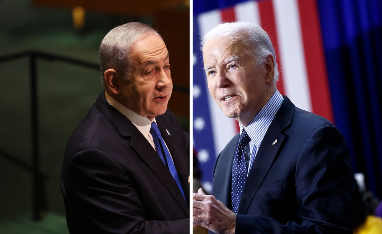 Benjamin Netanyahu and Joe Biden