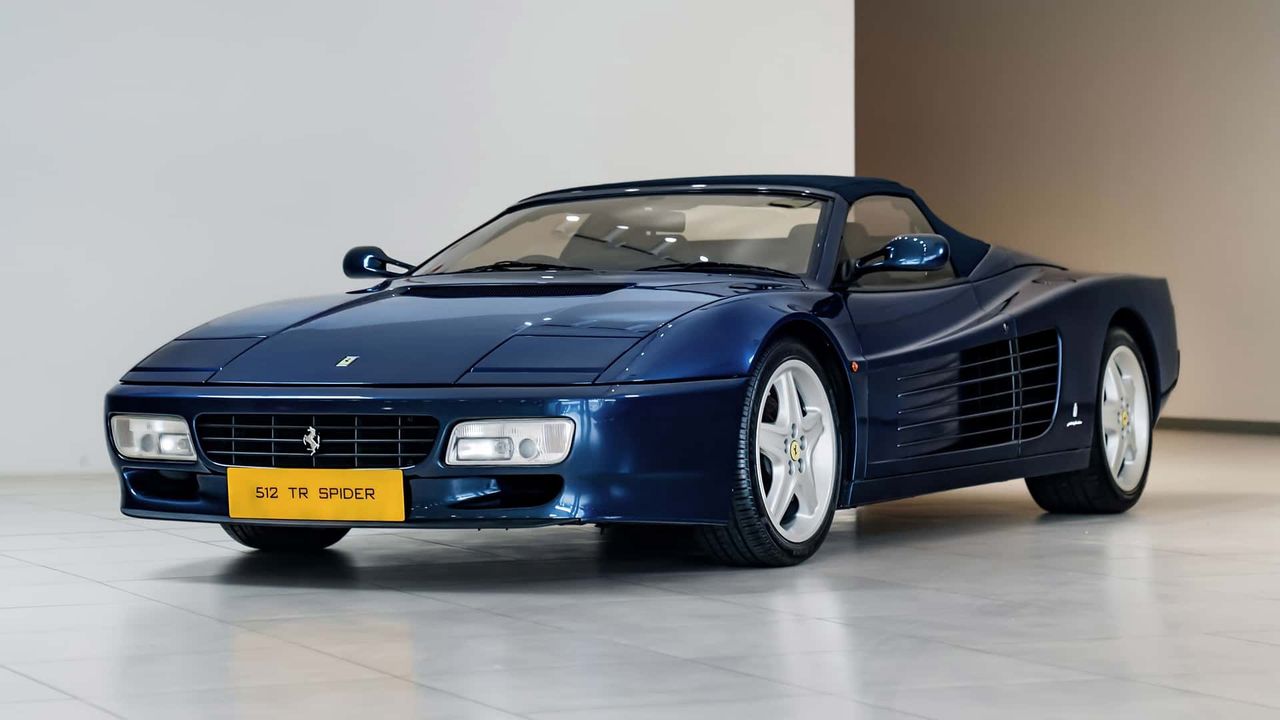 Ultra-rare Ferrari 512 TR Spider on an auction. Sold for an astronomical price