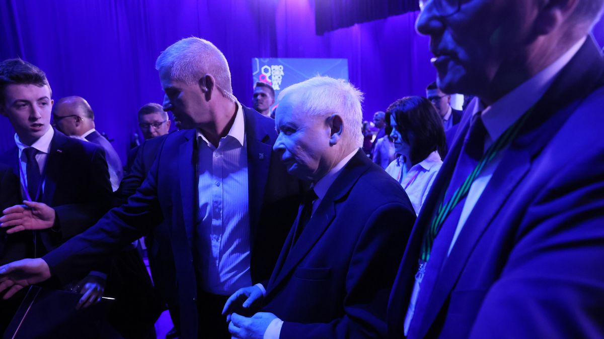 Jarosław Kaczyński na konwencji PiS 