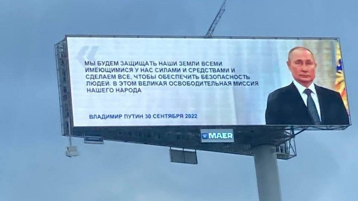 W Moskwie pojawił się billboard