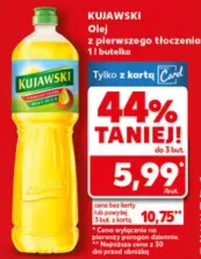 Olej rzepakowy dostępny w promocyjnych cenach