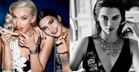 Kendall Jenner pozuje z pizzą i zupą