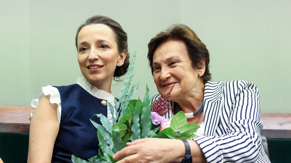 Sylwia Gregorczyk-Abram, Hanna Machinska during 62nd Sitting Of The Sejm (Parliament of Poland) In  Warsaw, Poland, on July 17, 2026 (Photo by Foto Olimpik/NurPhoto via Getty Images)