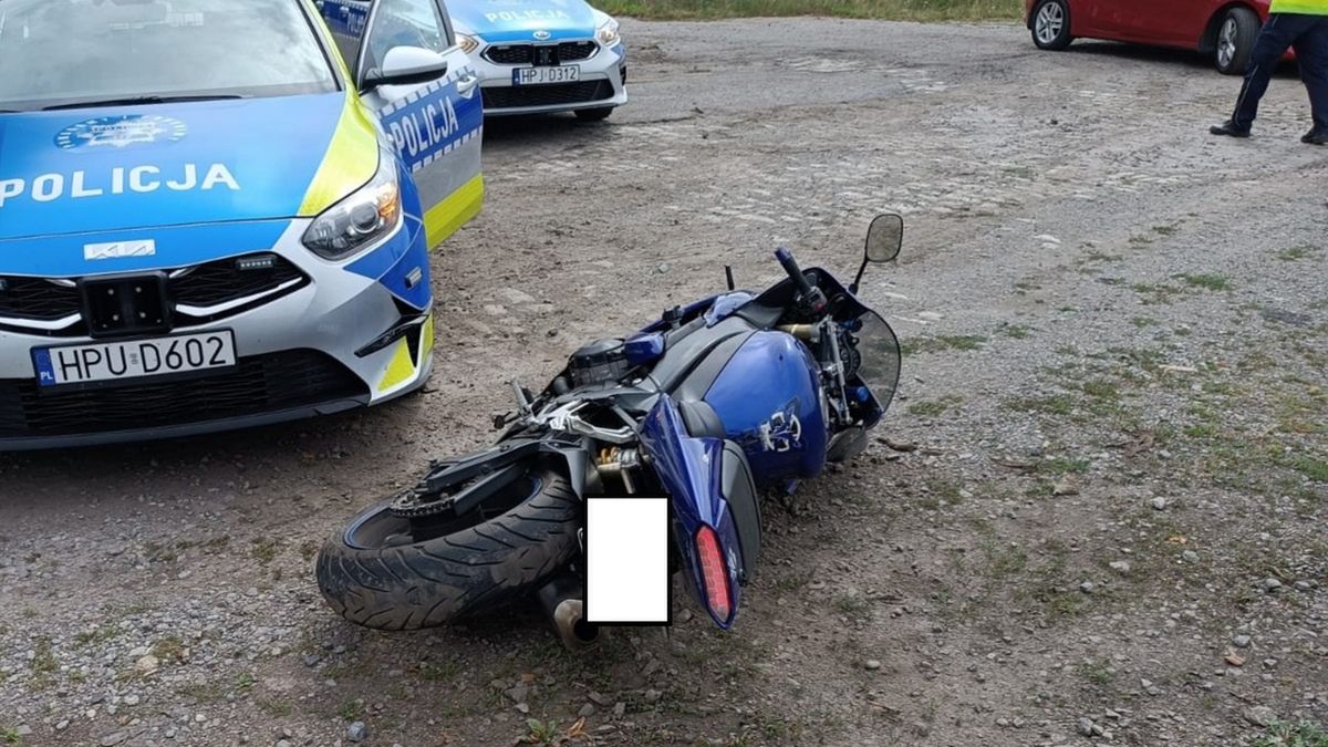 Policjanci z drogówki w Kępnie prawie 45 km ścigali motocyklistę