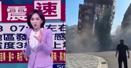 Prezenterka NIE PRZERWAŁA programu mimo trzęsienia ziemi! Przerażające nagranie (WIDEO)