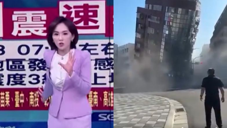 Prezenterka NIE PRZERWAŁA programu mimo trzęsienia ziemi! Przerażające nagranie (WIDEO)
