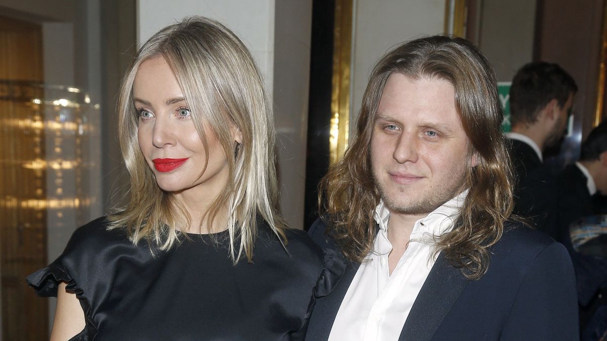 Agnieszka Woźniak-Starak z mężem w 2018 roku