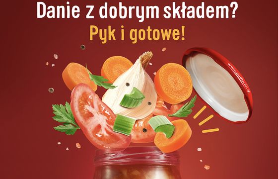 "Pyk i gotowe!" w reklamach dań Pudliszki