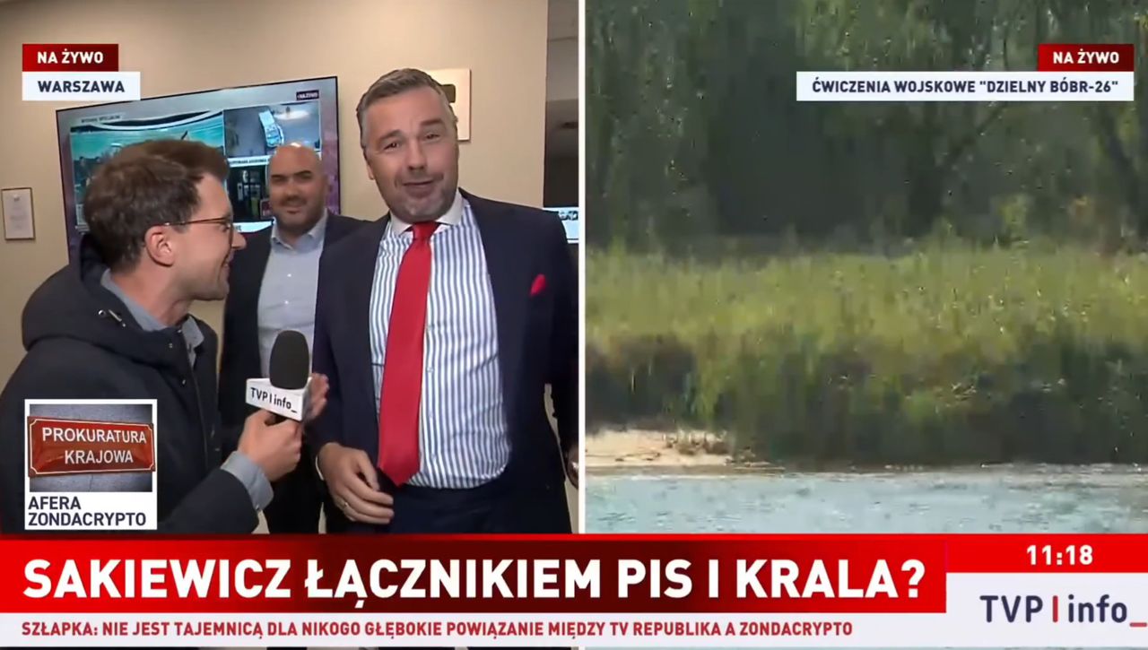 TVP Info na żywo z siedziby Republiki. Reporter kontra Olechowski i Rachoń