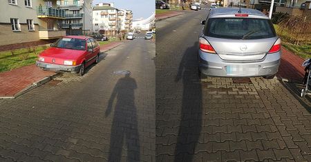 Śmieciarka uszkodziła lusterka w zaparkowanych samochodach
