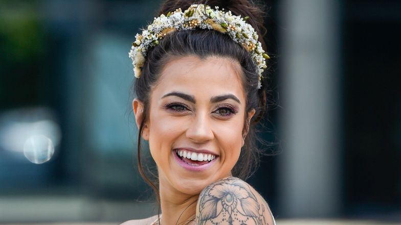 Maja Hyży jako Rihanna na planie "Twoja Twarz Brzmi Znajomo"