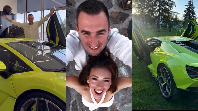 Narzeczony Klaudii Halejcio chwali się nowym lamborghini za 3,5 mln!