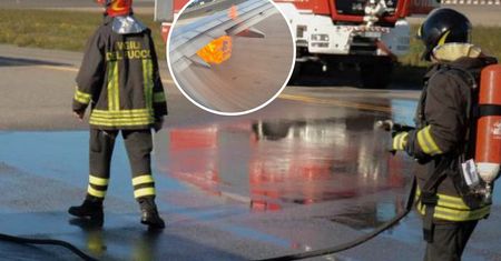 Ogień podczas startu. Panika na pokładzie we Włoszech