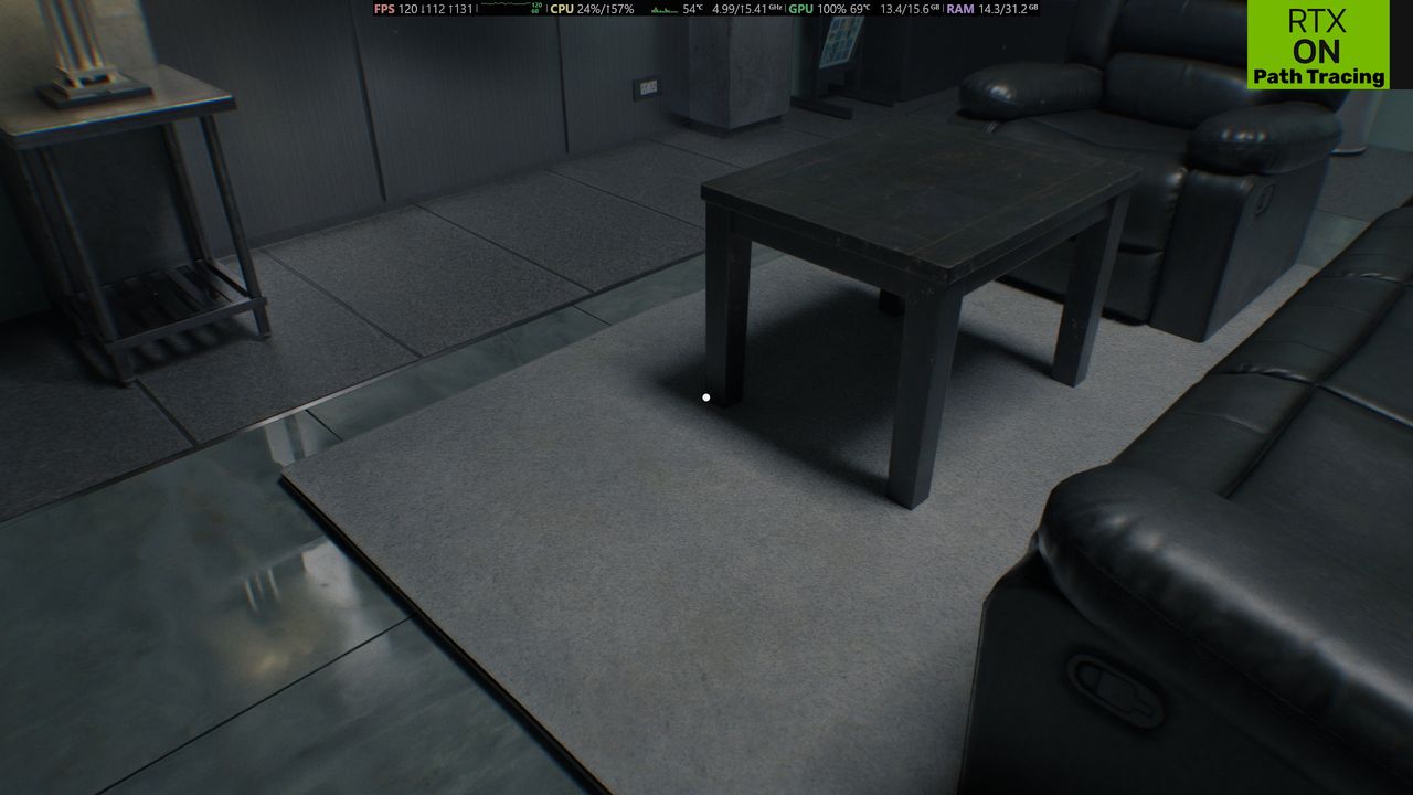 Resident Evil Requiem -  porównanie Path Tracing nr 2 - PT ON