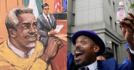 Zwolennicy Diddy'ego polewali się OLIWKĄ pod sądem. Tak celebrowali uniewinnienie go z najcięższych zarzutów (WIDEO)