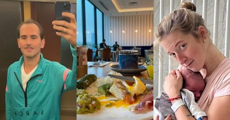 Świeżo upieczony tata Piotr Szeląg relacjonuje pobyt w hotelu i zwraca się do Lary Gessler: "Dziękuję, że rozumiesz moje potrzeby" (ZDJĘCIA)