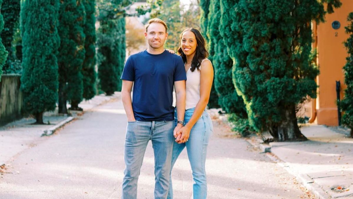 Na zdjęciu: Madison Keys ze swoim narzeczonym