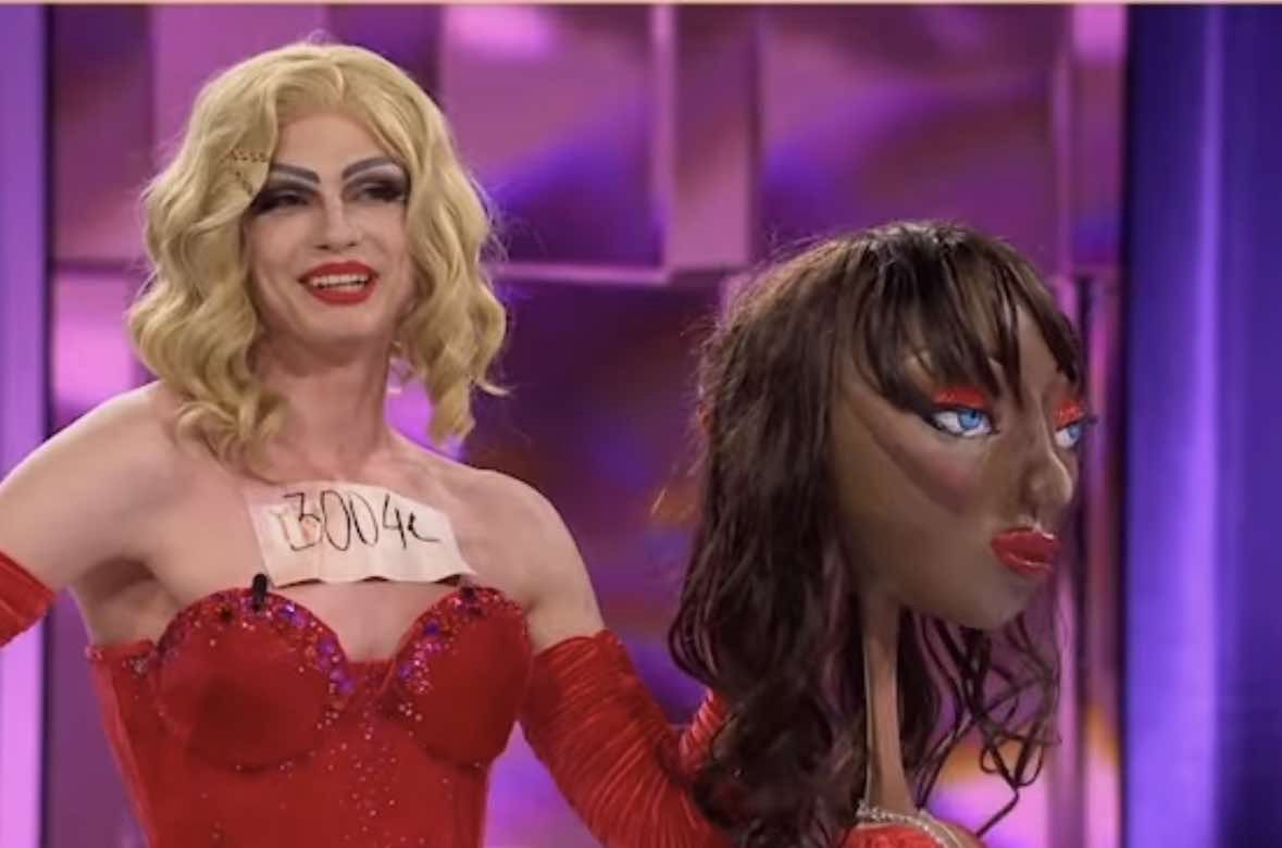 Drag queen w "Top Model"