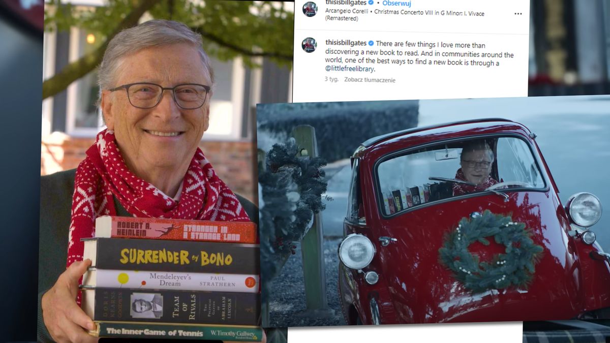 Bill Gates przygotował listę pięciu spośród swoich ulubionych książek wszech czasów. Publikacji listy towarzyszy kampania wideo w mediach społecznościowych miliardera. Krótkie wideo opublikował m.in. na Instagramie i YouTube