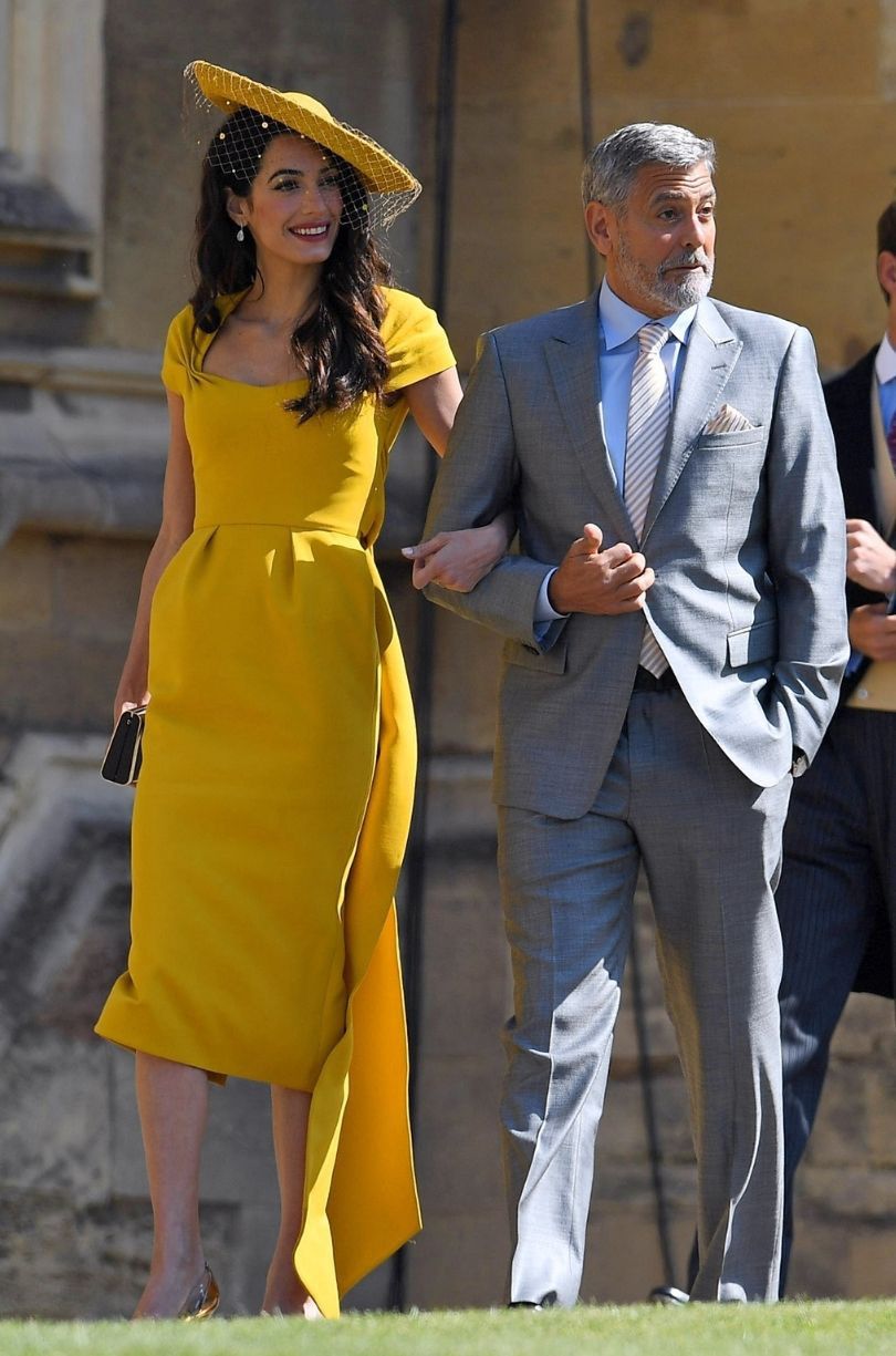 Goerge i Amal Clooney nie znali Harry'ego i Meghan przed "royal wedding"?