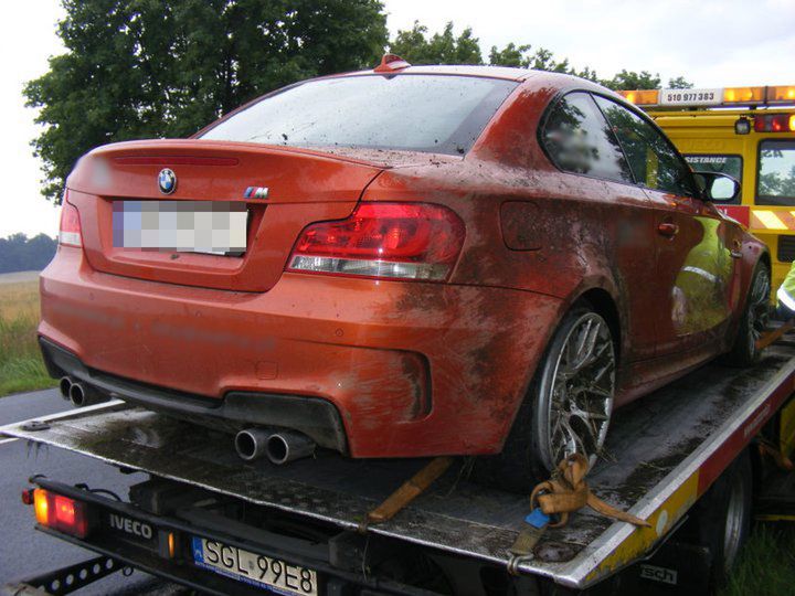 BMW 1M Coupe rozbite w Polsce