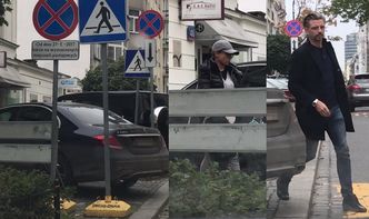 Anna Mucha z Marcelem parkują na przejściu dla pieszych (WIDEO)