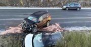 Jelenia Góra: Wypadek na DK5. Nie żyje kobieta, dwie osoby ranne